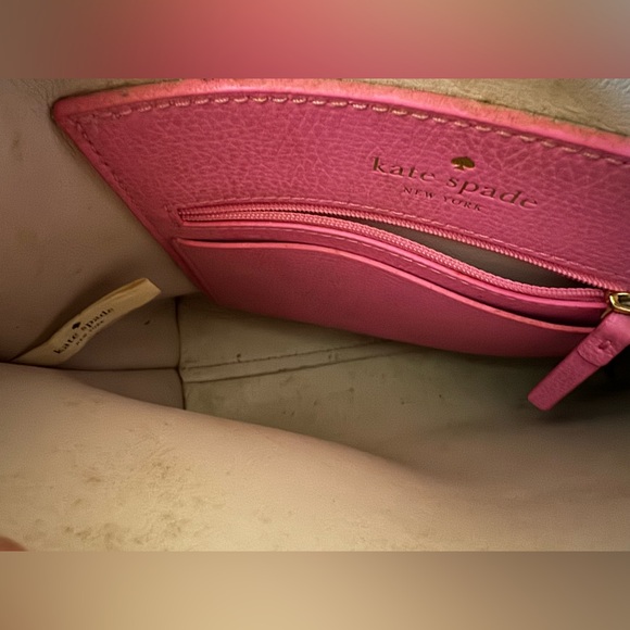Kate Spade Foster Court Pepper Crossbody Handbag Rouge Pink Very Nice - Picture 12 of 13